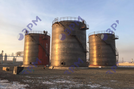 Склад нефтепродуктов на 3000 м3 (проект, изготовление и монтаж)   - Опытный завод резервуаров и металлоконструкций