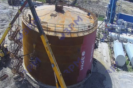 Резервуар РВС-2500 на базе 3000 м3 для битума в Казахстан   - Опытный завод резервуаров и металлоконструкций