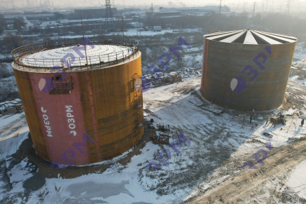 Склад темных нефтепродуктов (проект, производство и монтаж)  - Опытный завод резервуаров и металлоконструкций